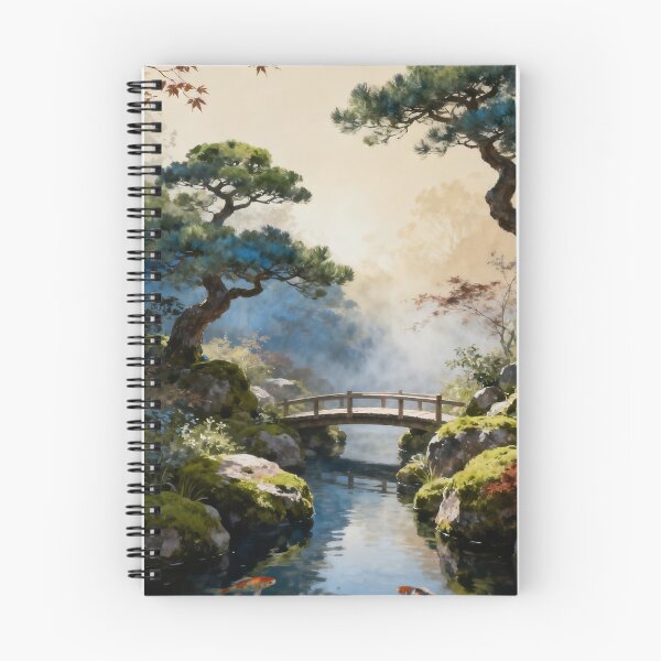 Item preview, Japanese Garden Wall Art, Zen Garden Landscape Painting, Asian Nature Print, Serene Botanical Decor designed and sold by stylishdzign.
