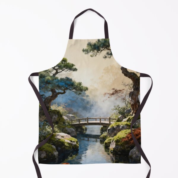 Item preview, Japanese Garden Wall Art, Zen Garden Landscape Painting, Asian Nature Print, Serene Botanical Decor designed and sold by stylishdzign.