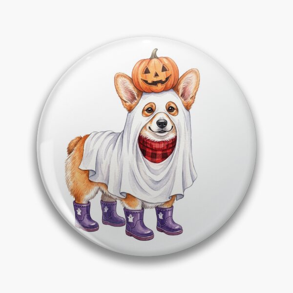 Item preview, Pumpkin Ghost Corgi designed and sold by Tiffany Roy.