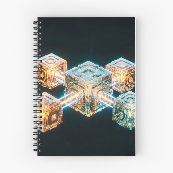 Item preview, Golden Blockchain Network - Crypto & Web3 Abstract Design designed and sold by Agnisherl.