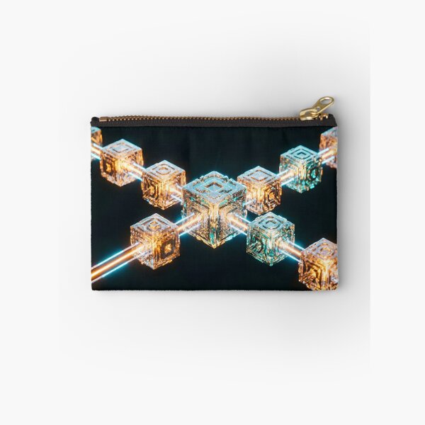 Item preview, Golden Blockchain Network - Crypto & Web3 Abstract Design designed and sold by Agnisherl.
