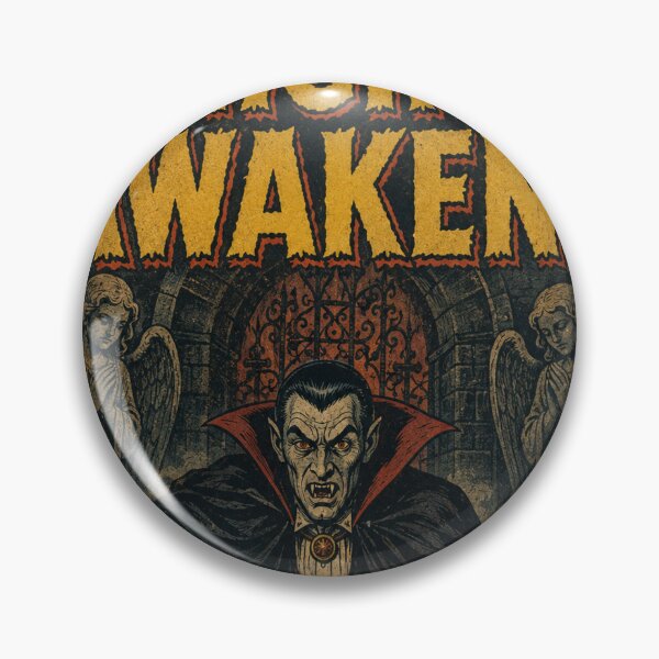 Item preview, Vintage Halloween Cover Art: Haunted Vampire Crypt Awakening designed and sold by bapupa.