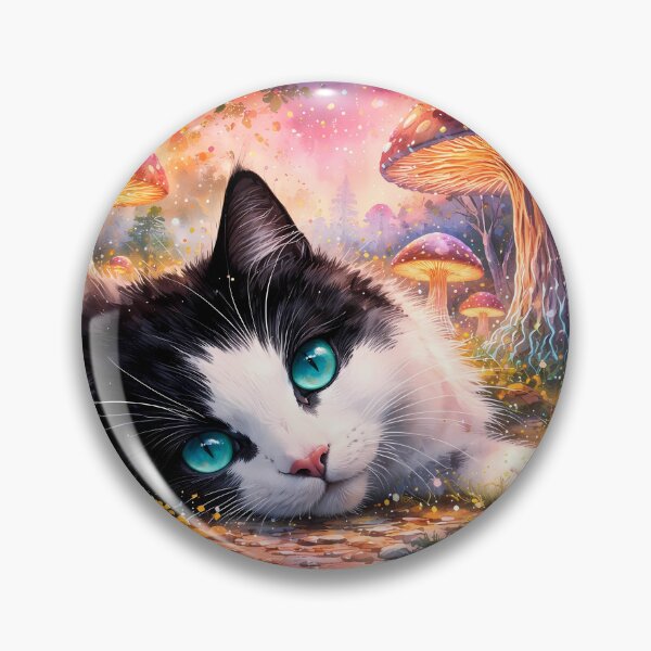 Item preview, Cat in a Magical Forest designed and sold by cuprum.