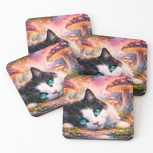 Item preview, Cat in a Magical Forest designed and sold by cuprum.