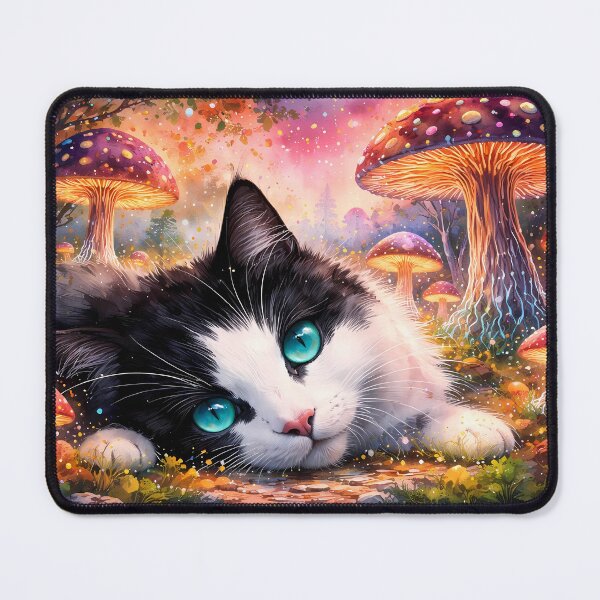 Item preview, Cat in a Magical Forest designed and sold by cuprum.