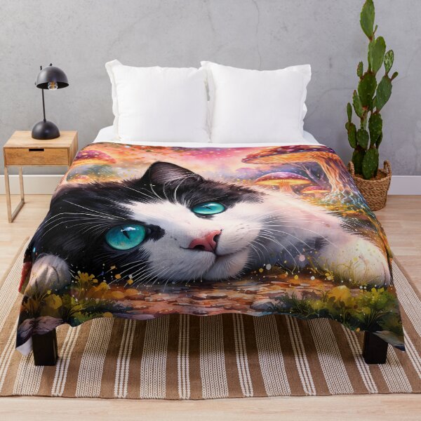 Item preview, Cat in a Magical Forest designed and sold by cuprum.