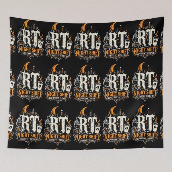 Item preview, RT Night Shift Respiratory Therapist Gothic Halloween Coffee  designed and sold by ClinicalHubs.