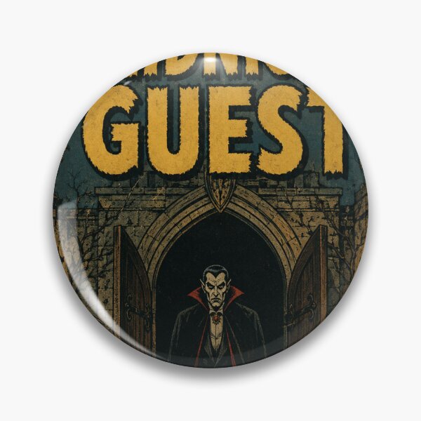 Item preview, Vintage Halloween Cover Art: Moonlit Vampire Manor Visitor designed and sold by bapupa.