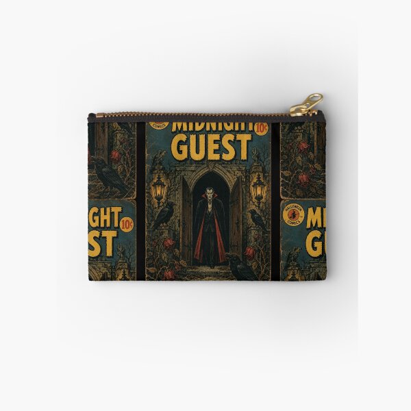 Item preview, Vintage Halloween Cover Art: Moonlit Vampire Manor Visitor designed and sold by bapupa.