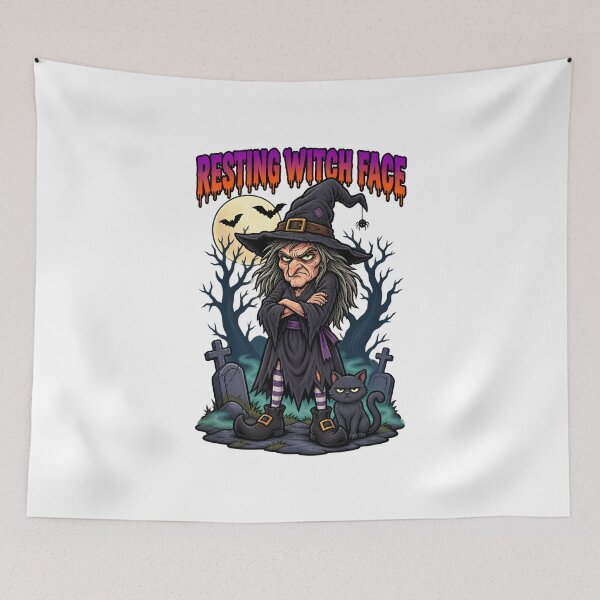 Item preview, Resting Witch Face – Funny Halloween Witch Spooky Humor designed and sold by Studio23:45.
