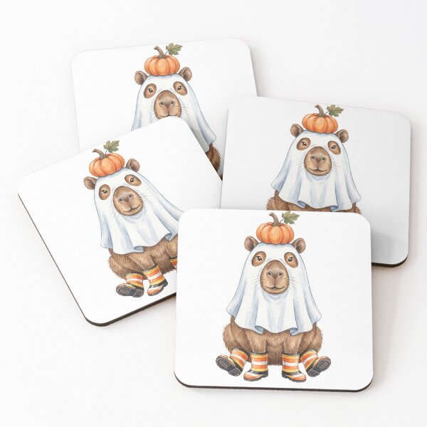 Item preview, Pumpkin Capybara Ghost designed and sold by Tiffany Roy.