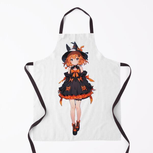 Item preview, Cute Anime Halloween Witch – Kawaii Pumpkin Witch designed and sold by AnimDream .