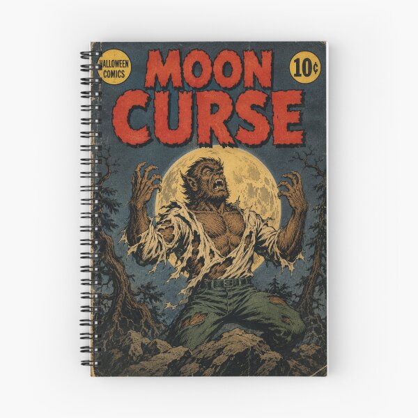 Item preview, Vintage Halloween Cover Art: Werewolf Full Moon Transformation designed and sold by bapupa.
