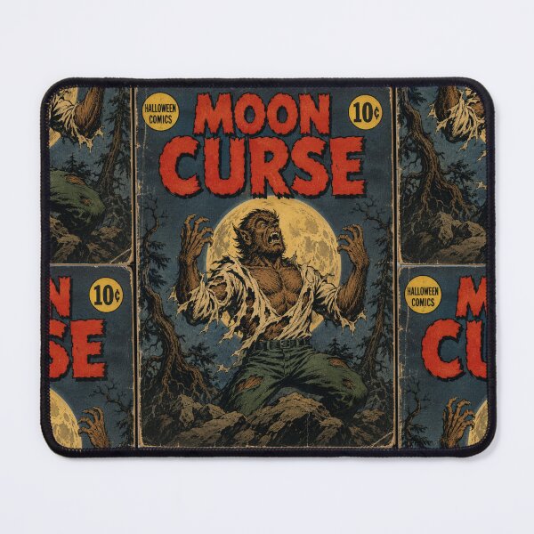 Item preview, Vintage Halloween Cover Art: Werewolf Full Moon Transformation designed and sold by bapupa.