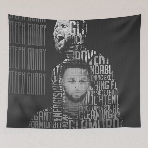Item preview, Stephen Curry - Steph Curry Black White Double Exposure Word Art designed and sold by Shopunte.