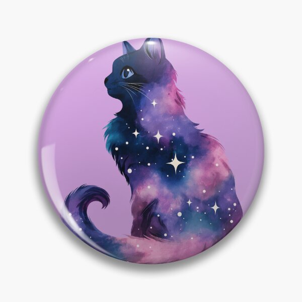 Item preview, Purple Galaxy Cat designed and sold by Living Positive With Dan.