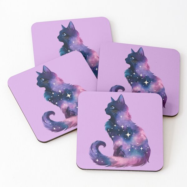 Item preview, Purple Galaxy Cat designed and sold by Living Positive With Dan.
