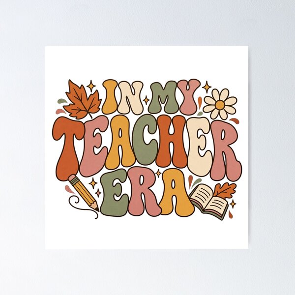 Item preview, In My Teacher Era – Retro Fall Teacher Design, Groovy Back to School Teacher Tee designed and sold by 1DreamerShop.