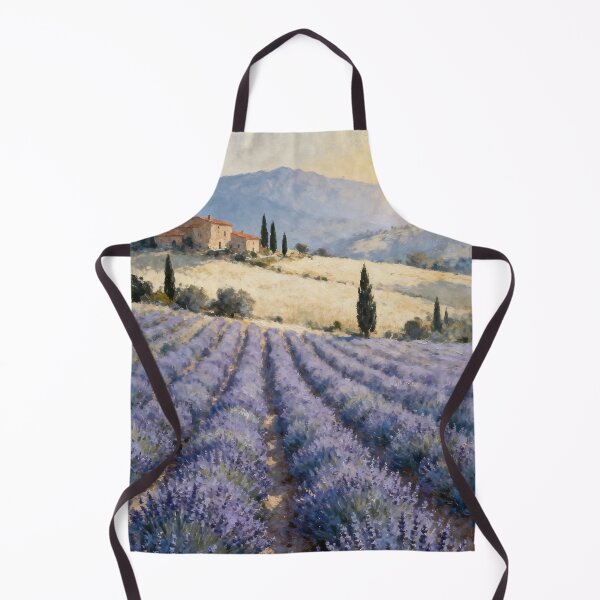 Item preview, Provence Lavender Field Wall Art, French Countryside Landscape, Lavender Farm Painting, European Nature Decor designed and sold by stylishdzign.