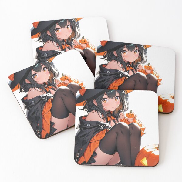 Item preview, Chibi Halloween Witch – Cute Anime Pumpkin Witch designed and sold by AnimDream .