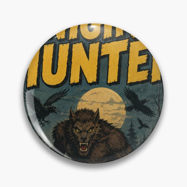Item preview, Vintage Halloween Cover Art: Werewolf Haunted Forest Hunt designed and sold by bapupa.