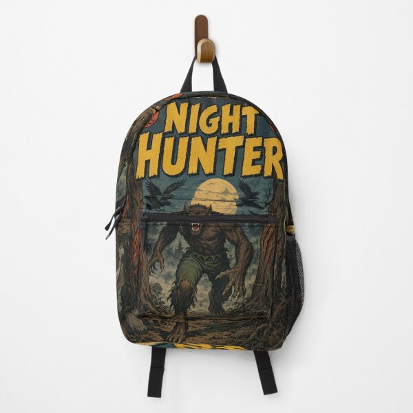 Item preview, Vintage Halloween Cover Art: Werewolf Haunted Forest Hunt designed and sold by bapupa.