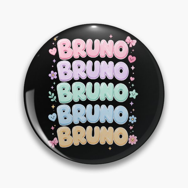 Item preview, Bruno Pastel Bubble Letters Cute Name Design designed and sold by Abigaildixon92.