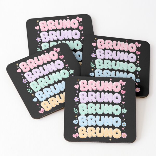 Item preview, Bruno Pastel Bubble Letters Cute Name Design designed and sold by Abigaildixon92.