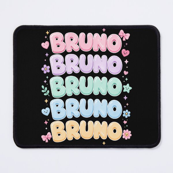 Item preview, Bruno Pastel Bubble Letters Cute Name Design designed and sold by Abigaildixon92.