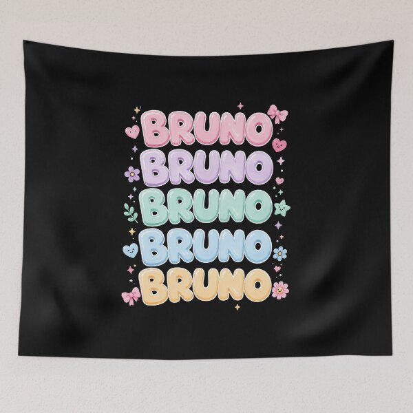 Item preview, Bruno Pastel Bubble Letters Cute Name Design designed and sold by Abigaildixon92.