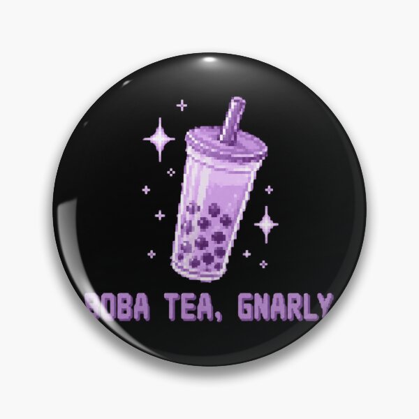 Item preview, Gnarly Boba Tea Retro Pixel Tapioca Pearls designed and sold by CampfieldliArts.
