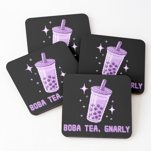 Item preview, Gnarly Boba Tea Retro Pixel Tapioca Pearls designed and sold by CampfieldliArts.