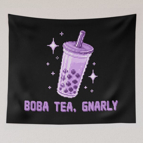 Item preview, Gnarly Boba Tea Retro Pixel Tapioca Pearls designed and sold by CampfieldliArts.