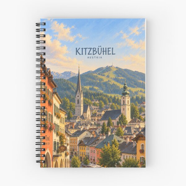 Item preview, Kitzbühel Painterly Tyrolean City Impression designed and sold by MichaeIRellov.