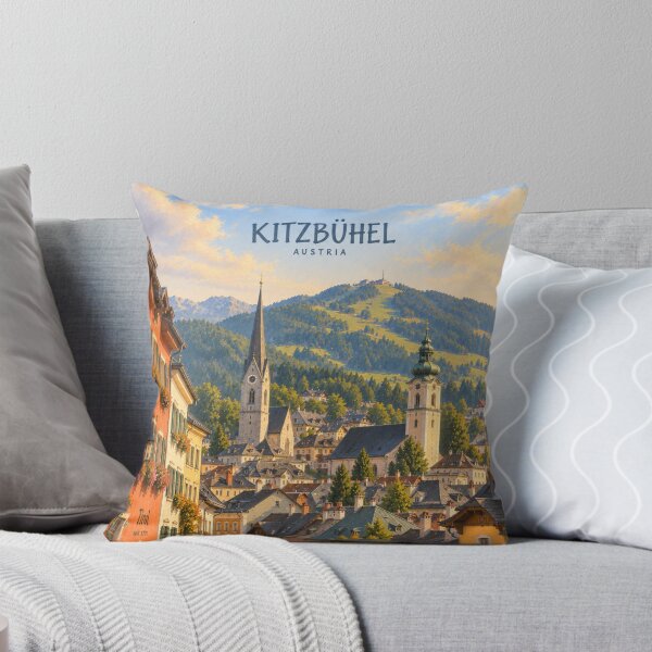Item preview, Kitzbühel Painterly Tyrolean City Impression designed and sold by MichaeIRellov.