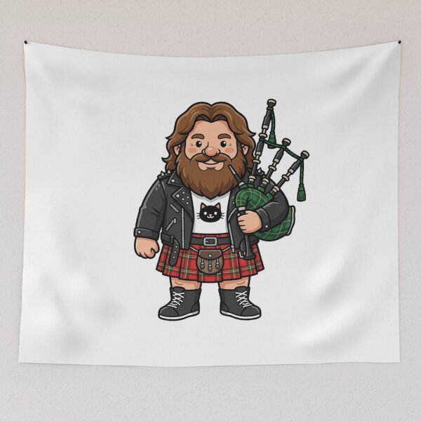 Item preview, Rowdy Roddy Piper Wrestling Gnome designed and sold by Bad-Decisions-Designs.