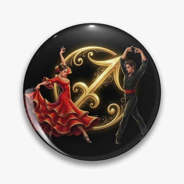 Item preview, Mystical Sagittarius Dance – Fiery Red Flamenco Couple & Zodiac Sign designed and sold by Addy77shop.