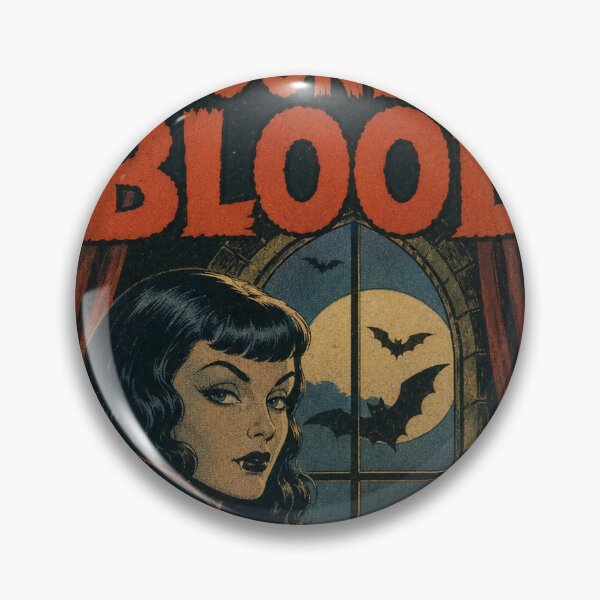 Item preview, Vintage Halloween Cover Art: Gothic Vampire Girl Moonlit designed and sold by bapupa.