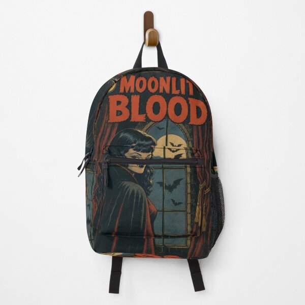 Item preview, Vintage Halloween Cover Art: Gothic Vampire Girl Moonlit designed and sold by bapupa.