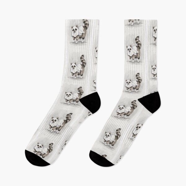 Item preview, Ghost Raccoon Boots designed and sold by Tiffany Roy.