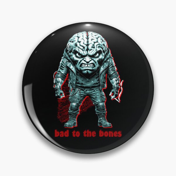 Item preview, Bad To The Bones Cyberpunk Mutant Brain Monster designed and sold by Edwere.