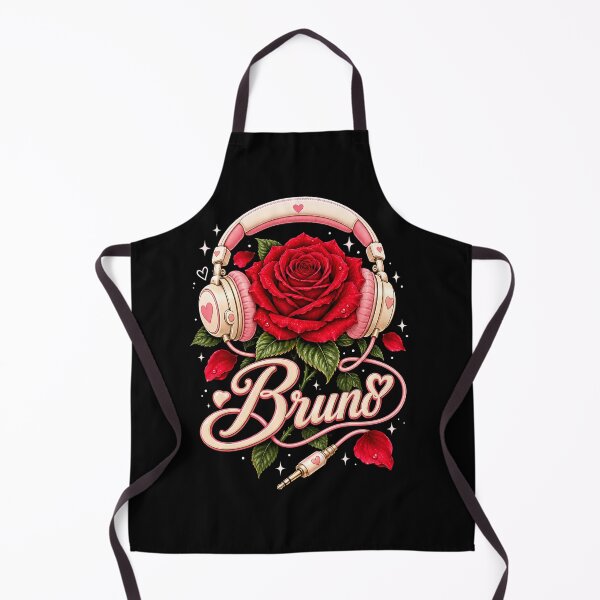 Item preview, Bruno Red Rose Headphones Music Lover Design designed and sold by Abigaildixon92.