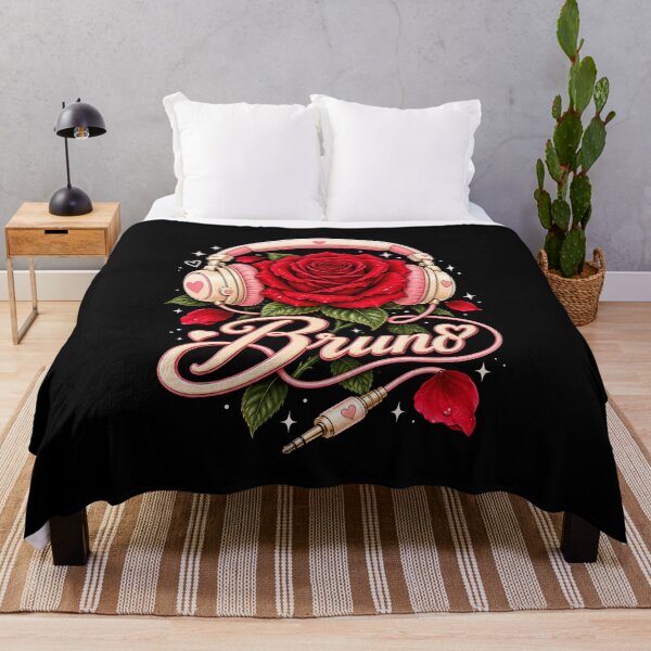 Item preview, Bruno Red Rose Headphones Music Lover Design designed and sold by Abigaildixon92.