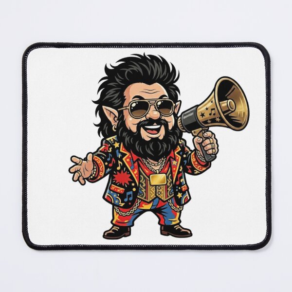 Item preview, The Mouth of the South Jimmy Hart Gnome designed and sold by Bad-Decisions-Designs.