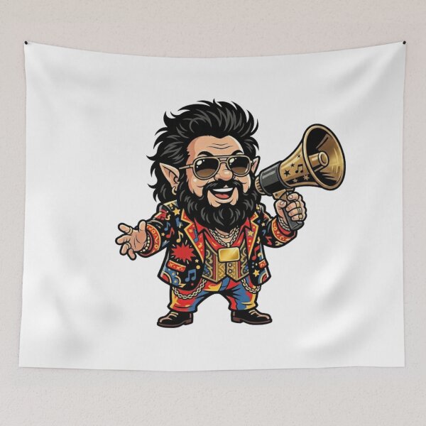 Item preview, The Mouth of the South Jimmy Hart Gnome designed and sold by Bad-Decisions-Designs.