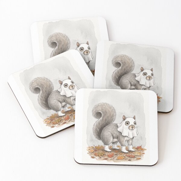 Item preview, Ghost Squirrel Leaves designed and sold by Roy & Tiffany.