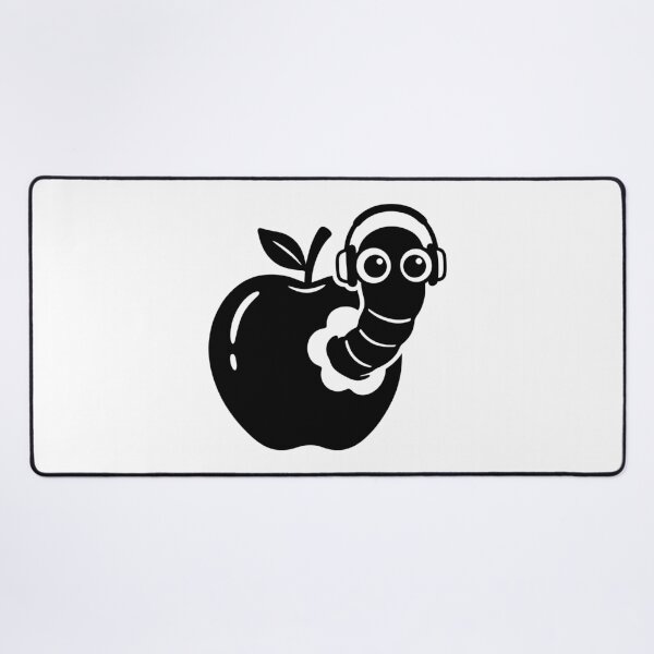 Item preview, A worm in the headphones designed and sold by Surprised Hen.