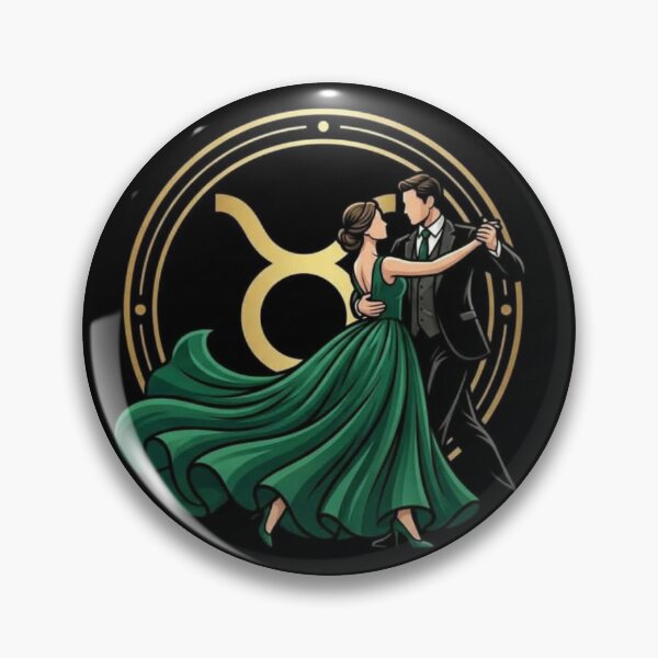 Item preview, Mystical Taurus Dance – Emerald Green Ballroom Couple & Zodiac Sign designed and sold by Addy77shop.