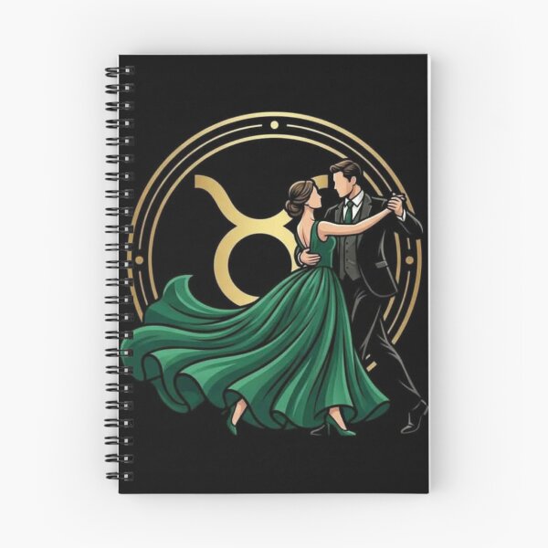 Item preview, Mystical Taurus Dance – Emerald Green Ballroom Couple & Zodiac Sign designed and sold by Addy77shop.