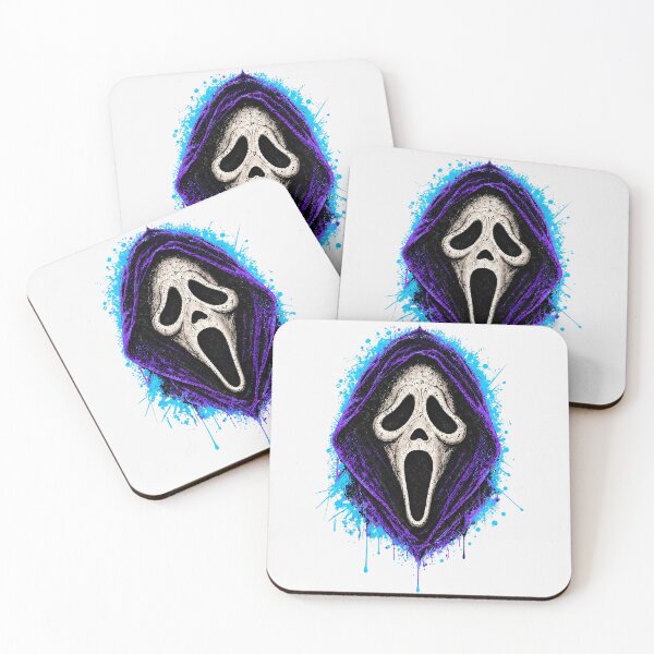 Item preview, Ghostface Purple Hood Blue Paint Splatter Horror Graphic designed and sold by DYALEEZ-XCR.